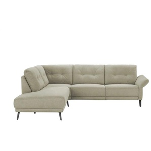 Jette Home Ecksofa   Scope ¦ grün ¦ Maße (cm): B: 258 H: 88 T: 221