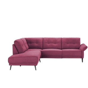 Jette Home Ecksofa   Scope ¦ rot ¦ Maße (cm): B: 258 H: 88 T: 221