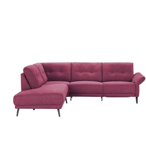 Jette Home Ecksofa   Scope ¦ rot ¦ Maße (cm): B: 258 H: 88 T: 221