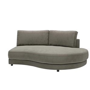 Jette Home Element Abschluss rund rechts in Feincord Modulsofa Sila ¦ grau ¦ Maße (cm): B: 205 H: 85 T: 166