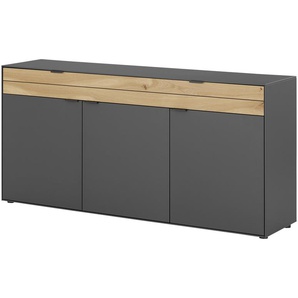 Jette Home Sideboard  Como ¦ grau ¦ Maße (cm): B: 182 H: 88 T: 46