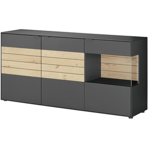 Jette Home Sideboard Como - grau - Materialmix - 182 cm - 88 cm - 46 cm | Möbel Kraft