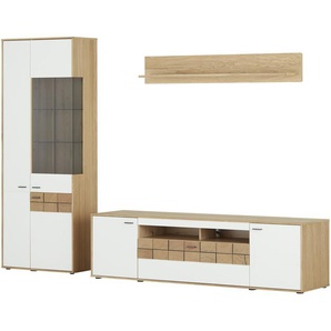 Jette Home Wohnkombination Laguna - weiß - Materialmix - 277 cm - 207 cm - 51 cm | Möbel Kraft