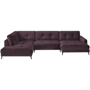 Jette Home Wohnlandschaft aus Samt Jette Return ¦ lila/violett ¦ Maße (cm): B: 359 H: 84 T: 105