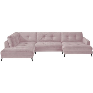 Jette Home Wohnlandschaft aus Samt Jette Return ¦ rosa/pink ¦ Maße (cm): B: 359 H: 84 T: 105