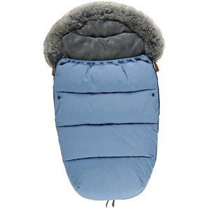 Jimmylee FUßSACK, Blau, Kunststoff, Füllung: Polyester, Fleece, 50x100 cm, wasserabweisend, Winterfußsack, Gurtschlitze, abnehmbarer Fellkragen, Kinderwagen, Kinderwagenzubehör, Fußsäcke