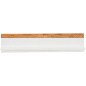 Jimmylee Wandboard Scandic, Weiß, Eiche, Holz, Holzwerkstoff, Eiche, massiv, 90x20x17 cm, Babymöbel, Babyregale