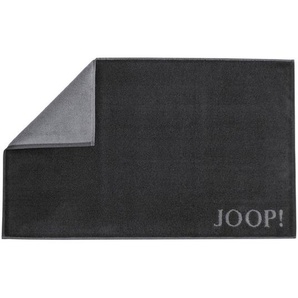 Joop! Badematte Classic Doubleface, Schwarz, Textil, Uni, rechteckig, 50x80 cm, Textiles Vertrauen - Oeko-Tex®, Made in Germany, Oeko-Tex® Standard 100, für Fußbodenheizung geeignet, beidseitig verwendbar, schadstoffgeprüft, Badtextilien, Badematten