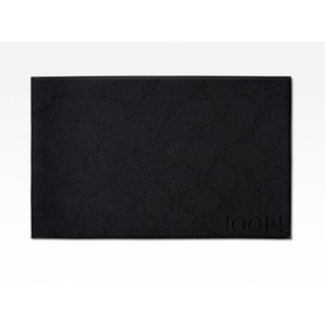 Joop! Badteppich Uni Cornflower, Schwarz, Textil, Uni, rechteckig, 50x80 cm, Oeko-Tex® Standard 100, Textiles Vertrauen - Oeko-Tex®, schadstoffgeprüft, für Fußbodenheizung geeignet, Badtextilien, Badematten