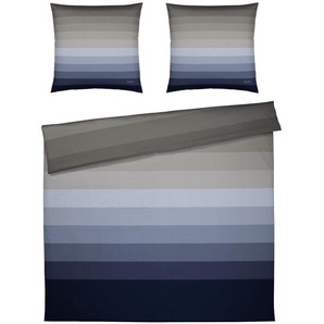 Joop! Bettwäsche Horizon, Blau, Dunkelblau, Textil, Streifen, 200x200 cm, Oeko-Tex® Standard 100, pflegeleicht, schadstoffgeprüft, edel glänzend, dicht gewebtes Garn, Schlaftextilien, Bettwäsche, Bettwäsche