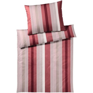 Joop! Bettwäsche Stripes, Rot, Textil, Streifen, 200x200 cm, Oeko-Tex® Standard 100, pflegeleicht, schadstoffgeprüft, edel glänzend, dicht gewebtes Garn, Schlaftextilien, Bettwäsche, Bettwäsche