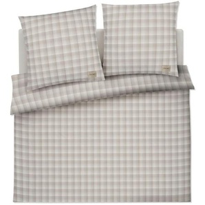 Joop! Bettwäsche Soft Checks, Creme, Textil, Karo, 200x200 cm, Oeko-Tex® Standard 100, pflegeleicht, schadstoffgeprüft, weiche und anschmiegsame Oberfläche, dicht gewebtes Garn, Schlaftextilien, Bettwäsche, Bettwäsche