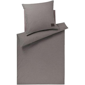 Joop! Bettwäsche, Taupe, Textil, Karo, 135x200 cm, Oeko-Tex® Standard 100, pflegeleicht, schadstoffgeprüft, weiche und anschmiegsame Oberfläche, dicht gewebtes Garn, Schlaftextilien, Bettwäsche, Bettwäsche