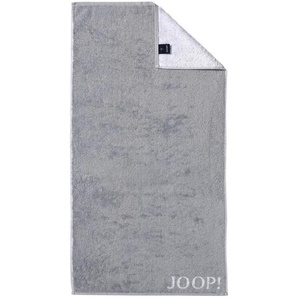 Joop! Duschtuch Classic Doubleface, Silber, Textil, 80x150 cm, Made in Germany, Oeko-Tex® Standard 100, saugfähig, Aufhängeschlaufe, strapazierfähig, angenehm weich, hochwertige Qualität, schadstoffgeprüft, Badtextilien, Bade- & Duschhandtücher