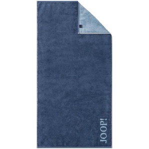 Joop! Duschtuch Divided Doubleface, Blau, Textil, Uni, 80x150 cm, Made in Germany, Oeko-Tex® Standard 100, saugfähig, Aufhängeschlaufe, strapazierfähig, durchgefärbt, angenehm weich, hochwertige Qualität, Badtextilien, Duschtücher