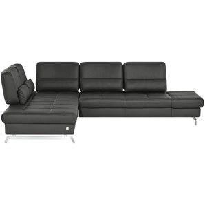 JOOP! Ecksofa Leder  Loft 8108 ¦ schwarz ¦ Maße (cm): B: 299 H: 86 T: 250