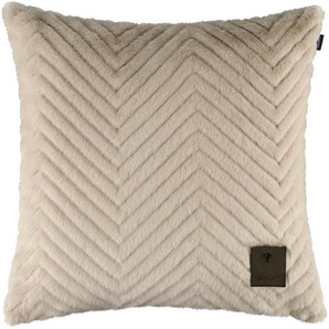 Joop! Kissenhülle J-Elegant, Creme, Natur, Beige, Textil, Uni, 45x45 cm, hochwertige Qualität, Wohntextilien, Bezüge, Kissenbezüge