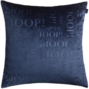 Joop! Kissenhülle Match, Blau, Dunkelblau, Textil, Uni, 45x45 cm, hochwertige Qualität, Wohntextilien, Kissen, Kissenbezüge