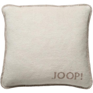 Joop! Kissenhülle Melange Doubleface, Natur, Sand, Textil, 50x50 cm, Made in Germany, Oeko-Tex® Standard 100, bügelfrei, hochwertige Qualität, Wohntextilien, Kissen, Kissenbezüge