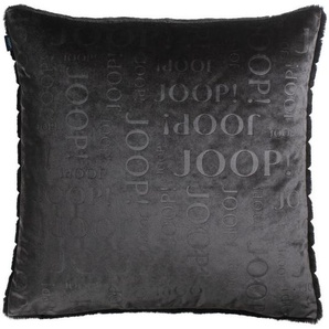 Joop! Kissenhülle Glam, Schwarz, Textil, Uni, 45x45 cm, hochwertige Qualität, Wohntextilien, Kissen, Kissenbezüge