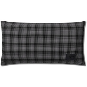 Joop! Kopfkissenbezug Soft Checks, Anthrazit, Textil, Karo, 80x40 cm, Textiles Vertrauen - Oeko-Tex®, pflegeleicht, schadstoffgeprüft, Wohntextilien, Bezüge, Kopfkissenbezüge