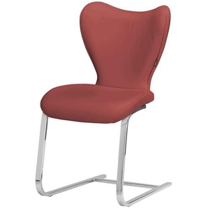 JOOP! Leder-Schwingstuhl Lounge - rot - Materialmix - 49 cm - 89 cm - 61 cm | Möbel Kraft