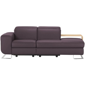 JOOP! Ledersofa  8151 ¦ lila/violett ¦ Maße (cm): B: 211 H: 74 T: 111