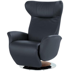 JOOP! Relaxsessel aus Leder  Lounge 8140 ¦ blau ¦ Maße (cm): B: 85 H: 109 T: 88