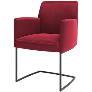 JOOP! Samt-Schwingstuhl Swing - rot - Materialmix - 58 cm - 88 cm - 61 cm | Möbel Kraft