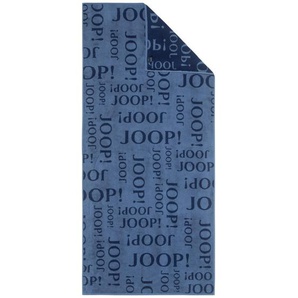 Joop! Saunatuch Active Repeat, Blau, Textil, Schriftzug, 80x180 cm, Textiles Vertrauen - Oeko-Tex®, Made in Germany, Oeko-Tex® Standard 100, saugfähig, Aufhängeschlaufe, durchgefärbt, Freizeit, Wellness, Saunatücher