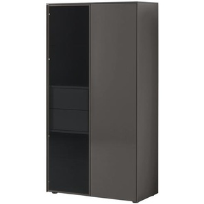 JOOP! Vitrine  Gloss Base ¦ schwarz ¦ Maße (cm): B: 92,5 H: 176,1 T: 42,4