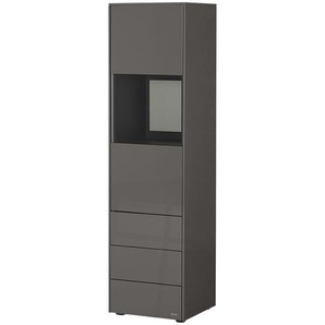 JOOP! Vitrine  Gloss Base ¦ schwarz ¦ Maße (cm): B: 47,5 H: 176,1 T: 42,4