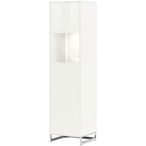 JOOP! Vitrine  Gloss Cubic ¦ weiß ¦ Maße (cm): B: 47,5 H: 184,9 T: 42,4