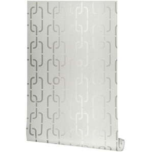 Joop! Vliestapete J! Chains, Beige, Textil, Blume, 53x1005 cm, Tapeten Shop, Vliestapeten