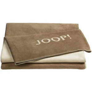 JOOP! Wohndecke  JOOP! Uni-Doubleface ¦ braun ¦ Baumwollmischgewebe ¦ Maße (cm): B: 150