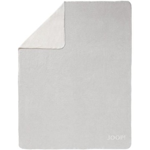 Joop! Wohndecke Melange Doubleface, Natur, Silber, Textil, Uni, 150x200 cm, Made in Germany, Oeko-Tex® Standard 100, Kettelrand, Double face, Wohntextilien, Decken, Kuscheldecken