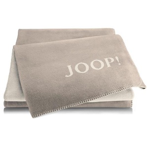 Joop! Wohndecke Melange Doubleface, Natur, Beige, Textil, Uni, 150x200 cm, Made in Germany, Kettelrand, Double face, Wohntextilien, Decken, Kuscheldecken