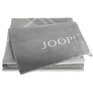 Joop! Wohndecke Checks, Natur, Silber, Textil, Abstraktes, 150x200 cm, Made in Germany, Oeko-Tex® Standard 100, Kettelrand, pflegeleicht, Wohntextilien, Decken, Kuscheldecken