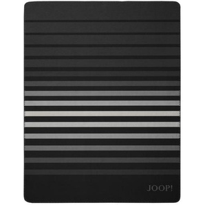 Joop! Wohndecke Shutter, Schwarz, Textil, Streifen, 150x200 cm, Wohntextilien, Decken, Kuscheldecken