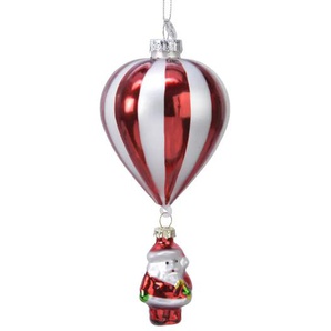 Kaemingk Weihnachtsbaumfigur Heißluftballon |  rot/weiß