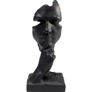 Kare-Design Skulptur, Schwarz, Kunststoff, Gesicht, 13x31x11 cm, stehend, zum Stellen, Dekoration, Skulpturen & Dekoobjekte, Skulpturen