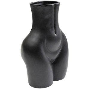 Kare-Design Vase, Schwarz, Keramik, 27x40x16 cm, zum Stellen, Dekoration, Vasen, Keramikvasen