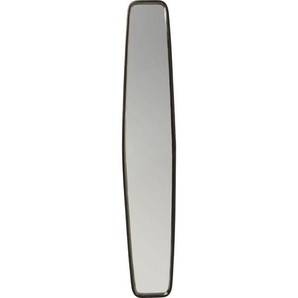 Kare-Design Wandspiegel, Schwarz, Metall, Glas, bootsförmig, 32x177x5 cm, Spiegel, Wandspiegel