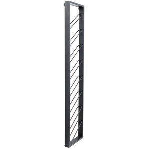 Kare-Design Weinregal, Schwarz, Metall, 36x160x6 cm, Wohnzimmer, Regale, Weinregale