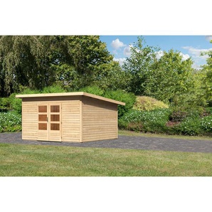 Karibu Gartenhaus Fortheim 5 Fichtenholz naturbelassen 229,5 x 369 x 369 cm