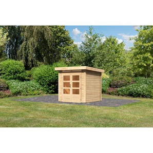 Karibu Gartenhaus Landern 1 Fichtenholz naturbelassen 41 x 120 x 234,5 cm