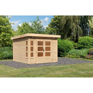 Karibu Gartenhaus Mastorf 6 Fichtenholz naturbelassen 222 x 274 x 274 cm