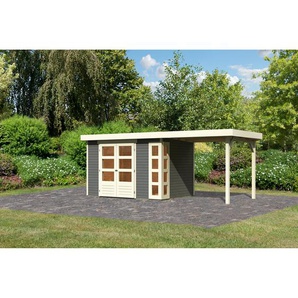 Karibu Gartenhaus-Set Terko 4 Fichtenholz terragrau 211 x 522 x 217 cm