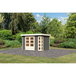 Karibu Gartenhaus Terko 4 Fichtenholz terragrau 211 x 302 x 217 cm