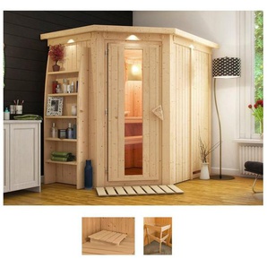 Karibu Sauna Cellin, BxTxH: 210 x 165 x 202 cm, 68 mm, ohne Ofen